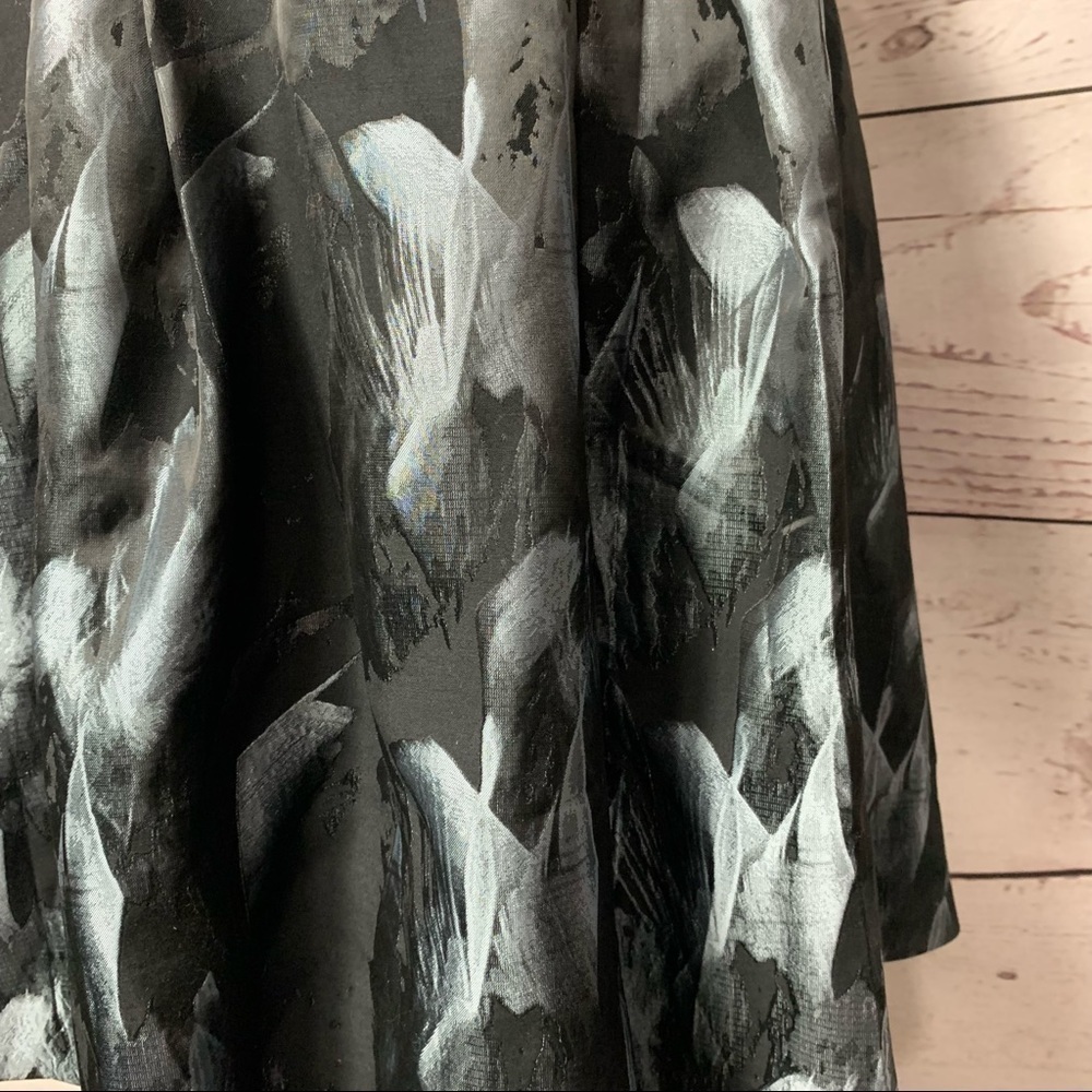 Nwt Whbm Strapless Feather Print Dress - Picture 5 of 9